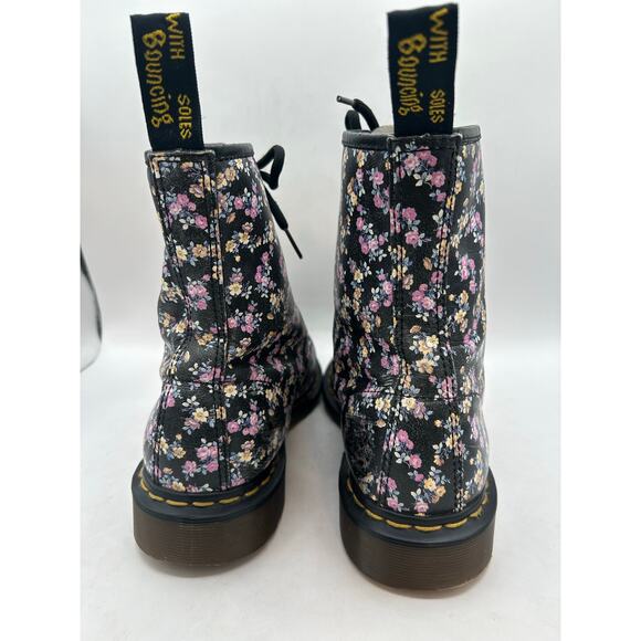 RARE Vintage DrMartens 1460 pascal floral Lottie purple pointed toe boots US 9 - Picture 6 of 10